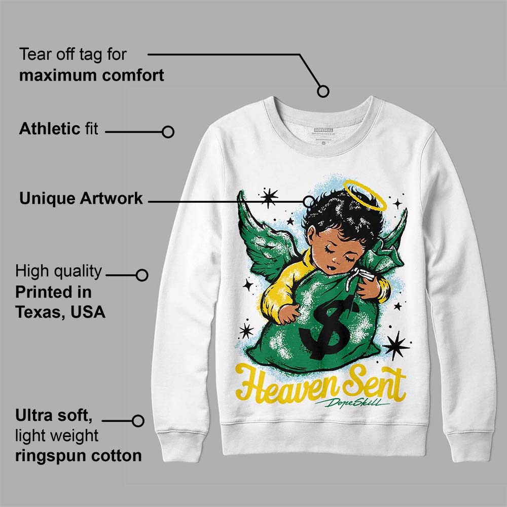Lucky Green 5s superstreetwear Sweatshirt Heaven Sent Graphic