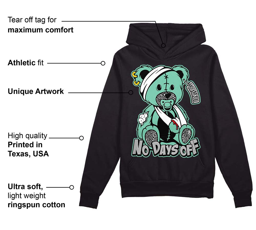 Green Glow 3s superstreetwear Hoodie Sweatshirt Hurt Bear Graphic
