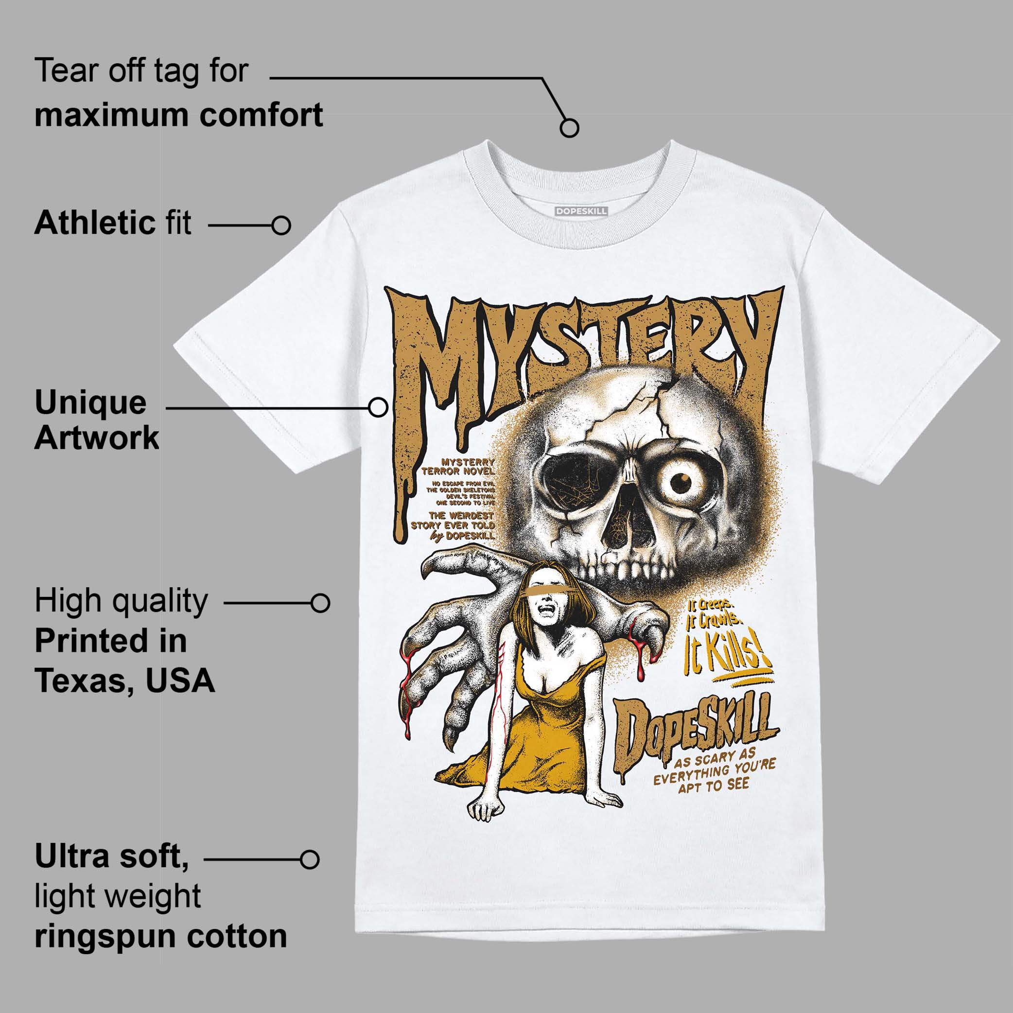 Wheat 13s superstreetwear T-Shirt Mystery Ghostly Grasp Graphic