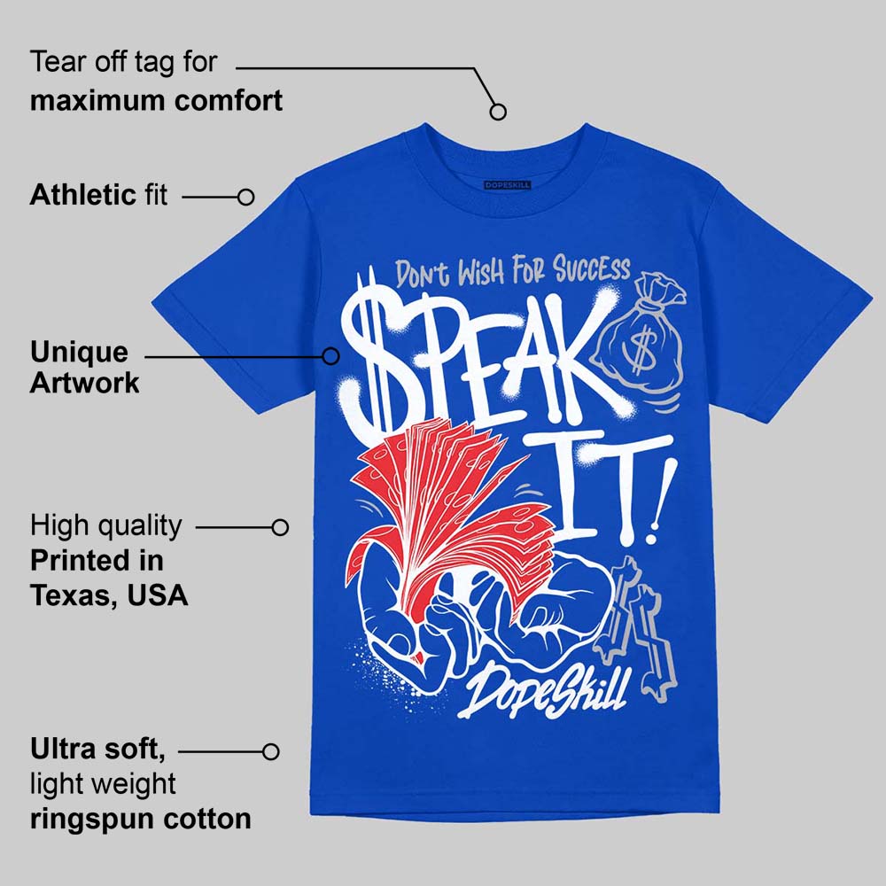 Blueberry 12s superstreetwear Royal T-shirt Speak It Graphic