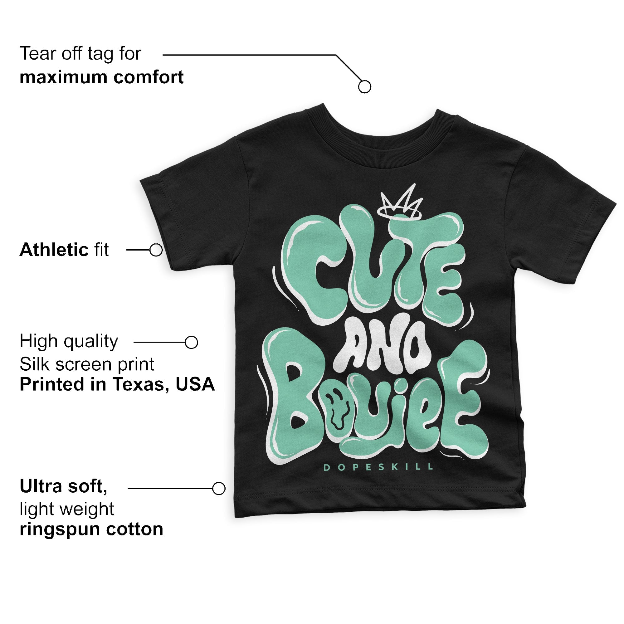 Green Glow 3s superstreetwear Toddler Kids T-shirt Cute and Boujee Graphic