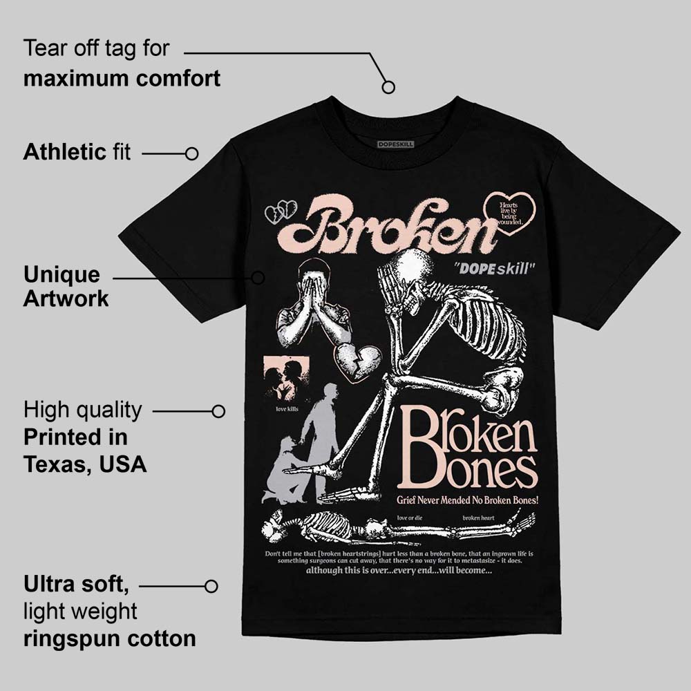 1130 Oyster Grey superstreetwear T-Shirt Broken Bones Graphic