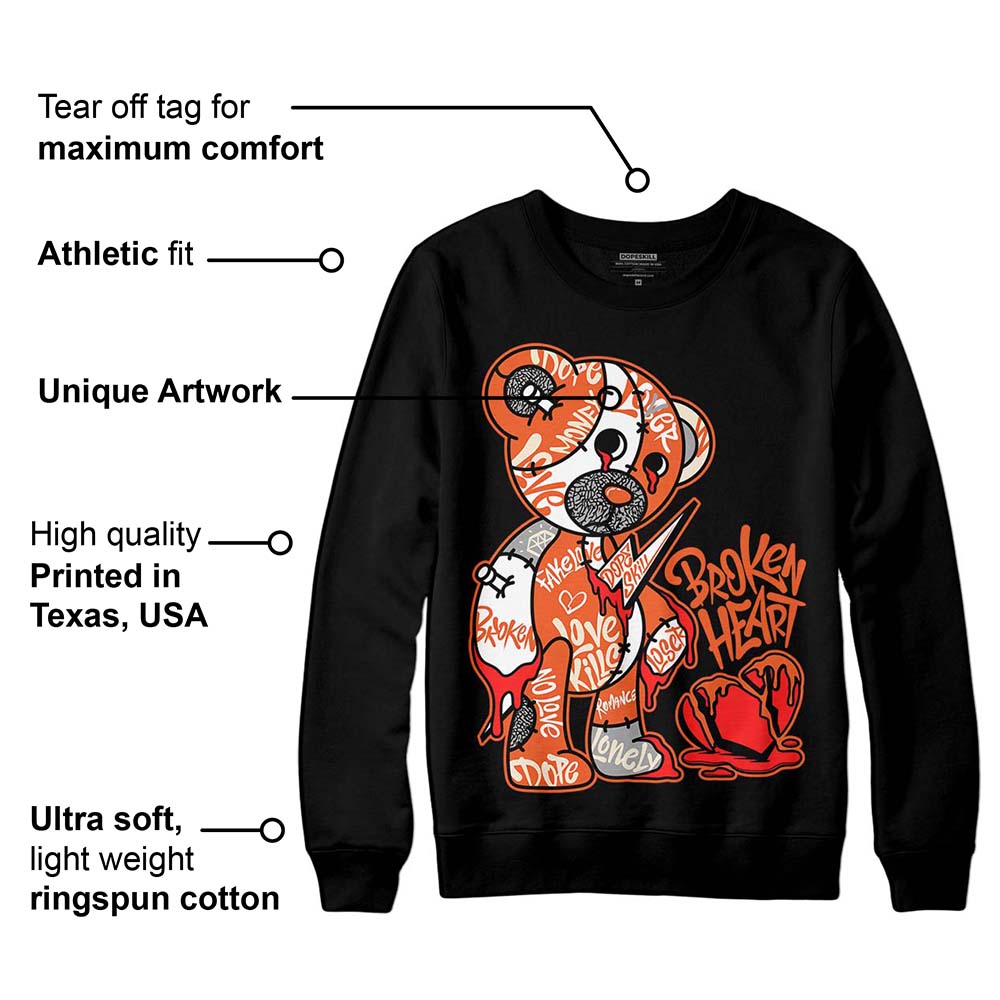 Georgia Peach 3s superstreetwear Sweatshirt Broken Heart Graphic