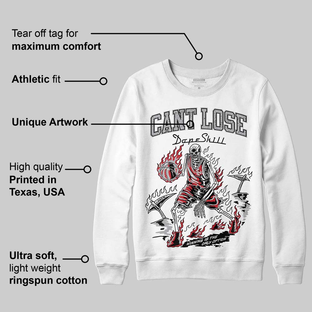 White Cement 4s superstreetwear Sweatshirt Cant Lose Graphic