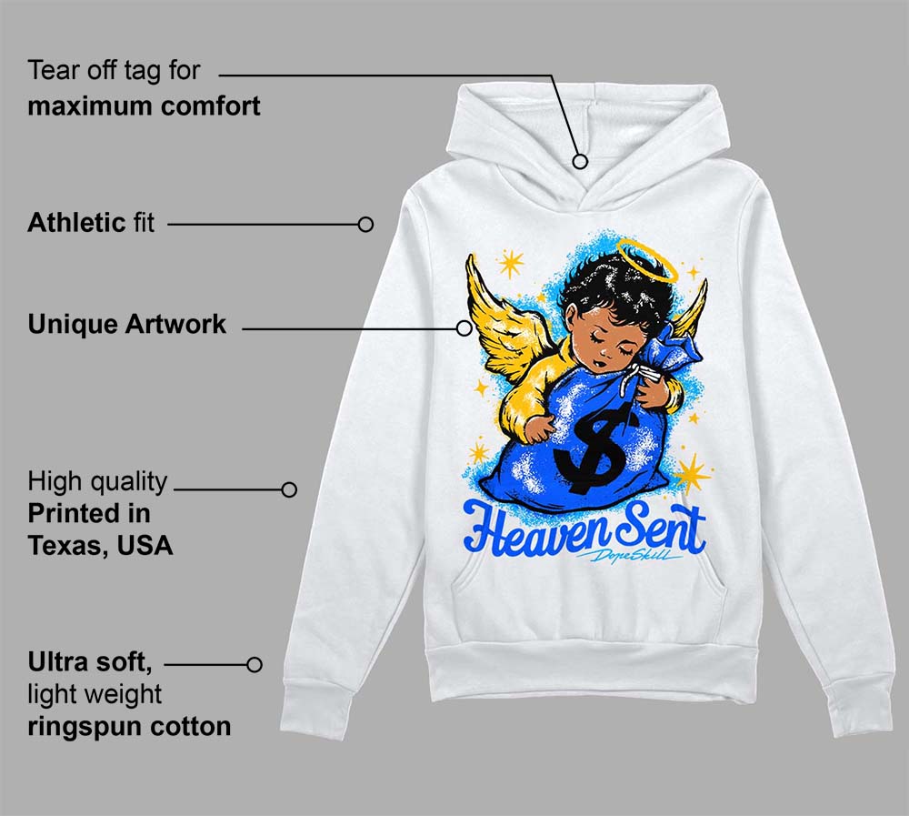 Royal Blue Collection superstreetwear Hoodie Sweatshirt Heaven Sent Graphic