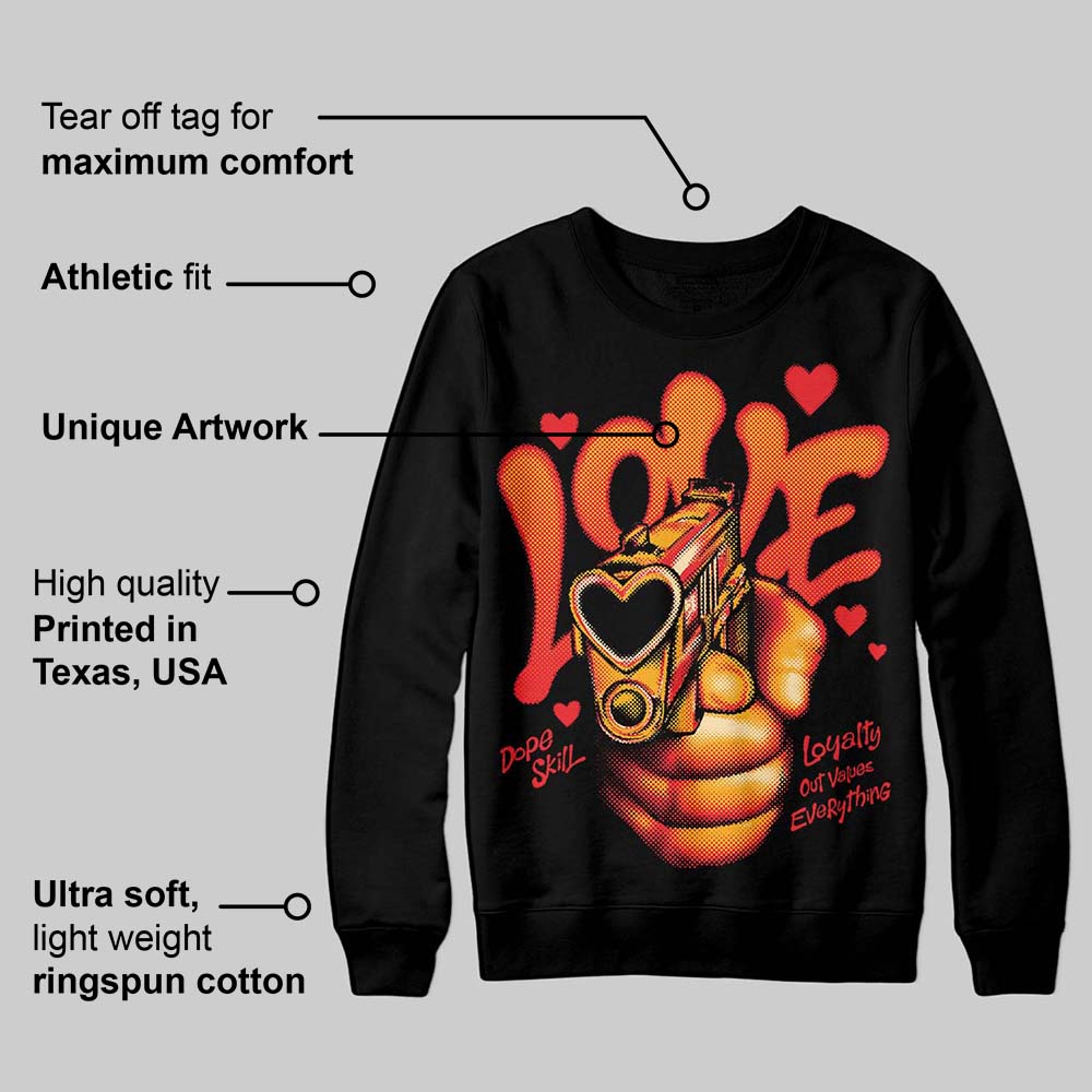 Red Collection superstreetwear Sweatshirt Love Shot Graphic