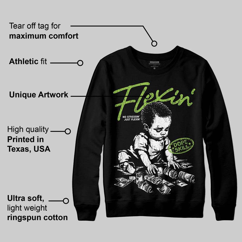 Neon Green Collection superstreetwear Sweatshirt Flexin' Graphic