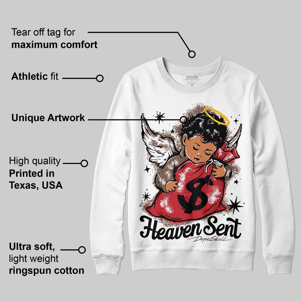 Olive 9s superstreetwear Sweatshirt Heaven Sent Graphic