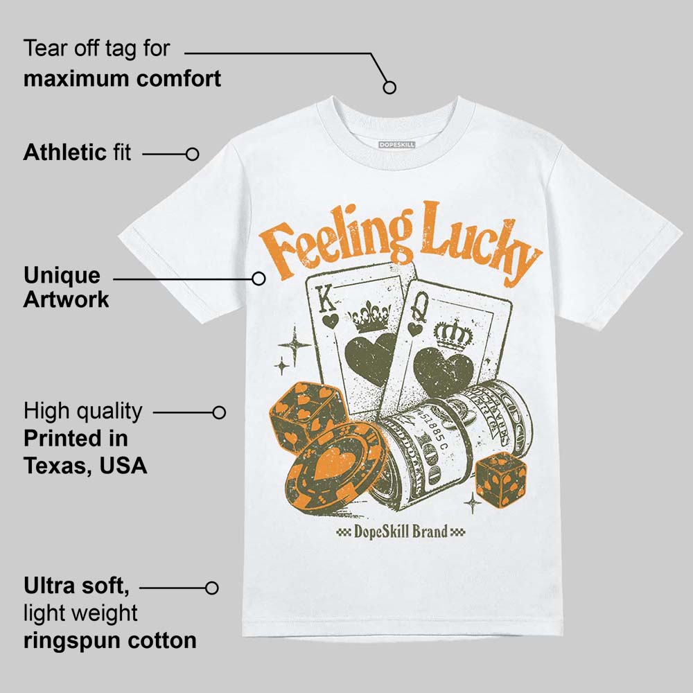 Olive Collection superstreetwear T-Shirt Feeling Lucky Graphic