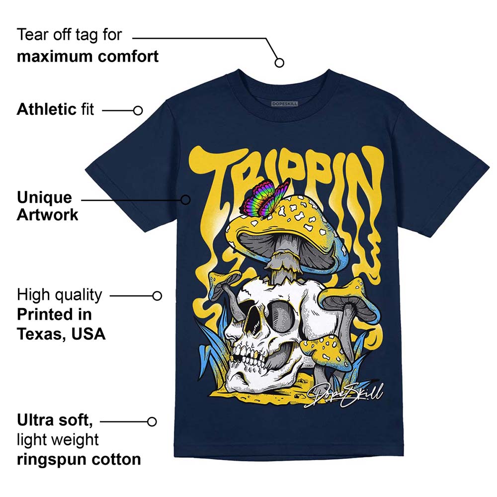 Michigan Dunks superstreetwear Midnight Navy T-shirt Trippin Graphic
