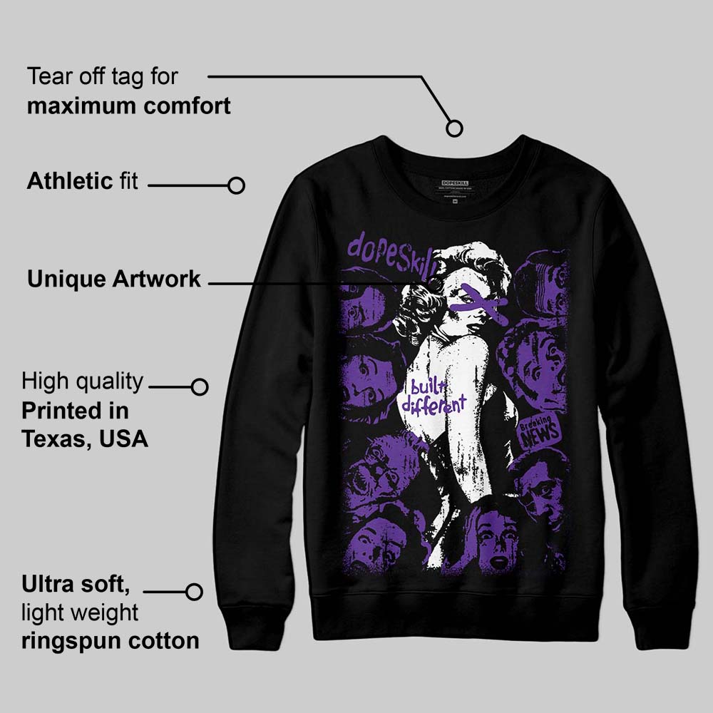 PURPLE Collection superstreetwear Sweatshirt Built Different Graphic