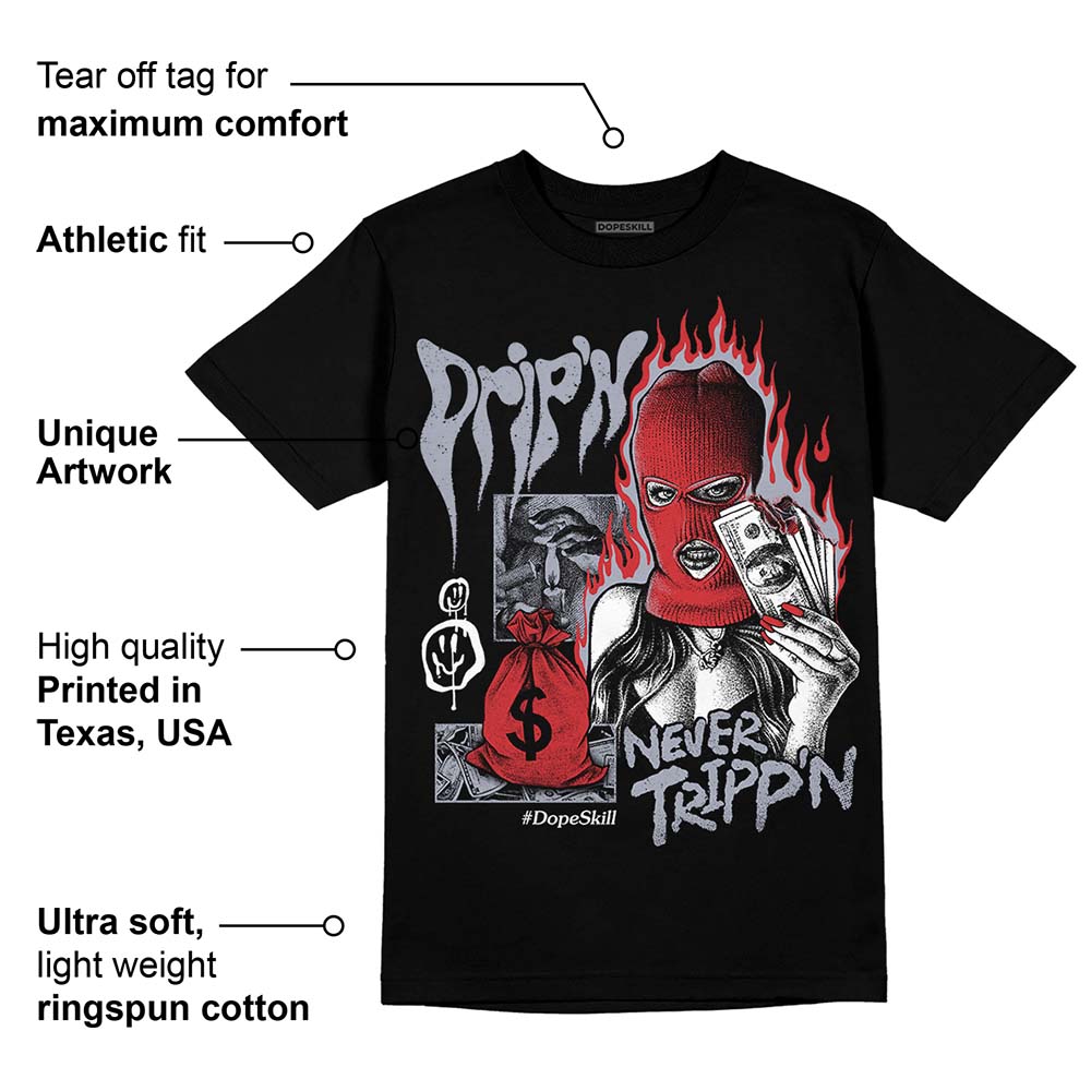Bred Reimagined 4s superstreetwear T-Shirt Drip'n Never Tripp'n Graphic