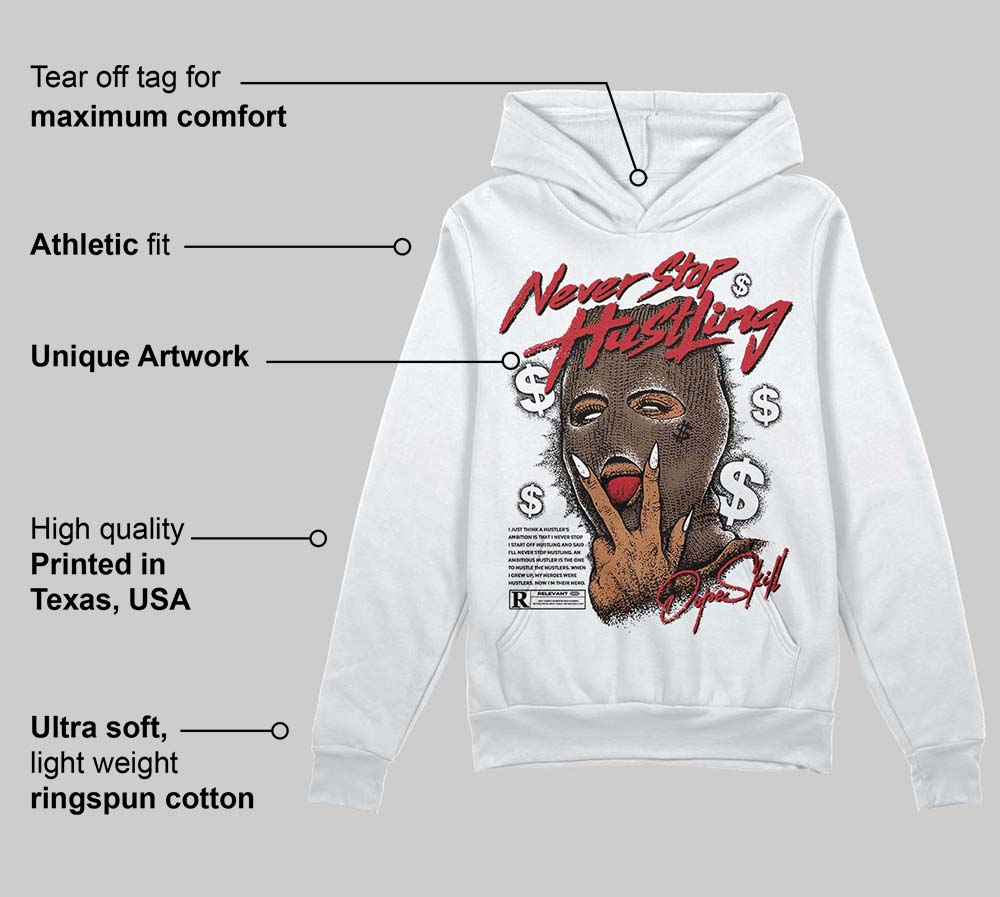 Olive 9s superstreetwear Hoodie Sweatshirt Never Stop Hustling Graphic