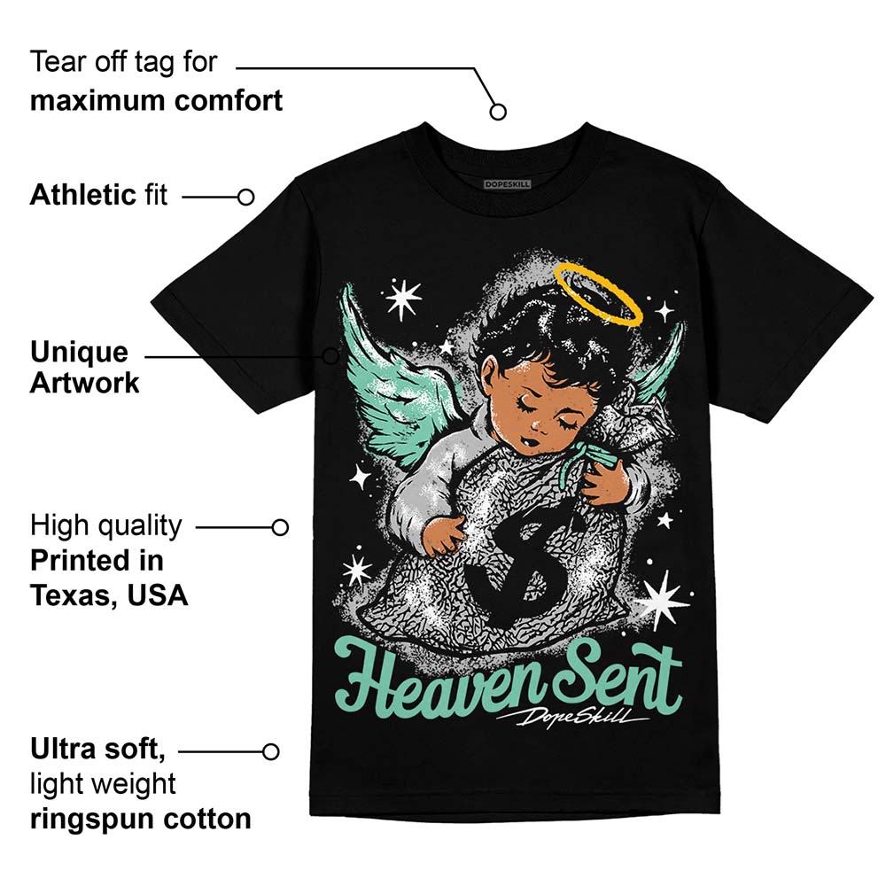 Green Glow 3s superstreetwear T-Shirt Heaven Sent Graphic