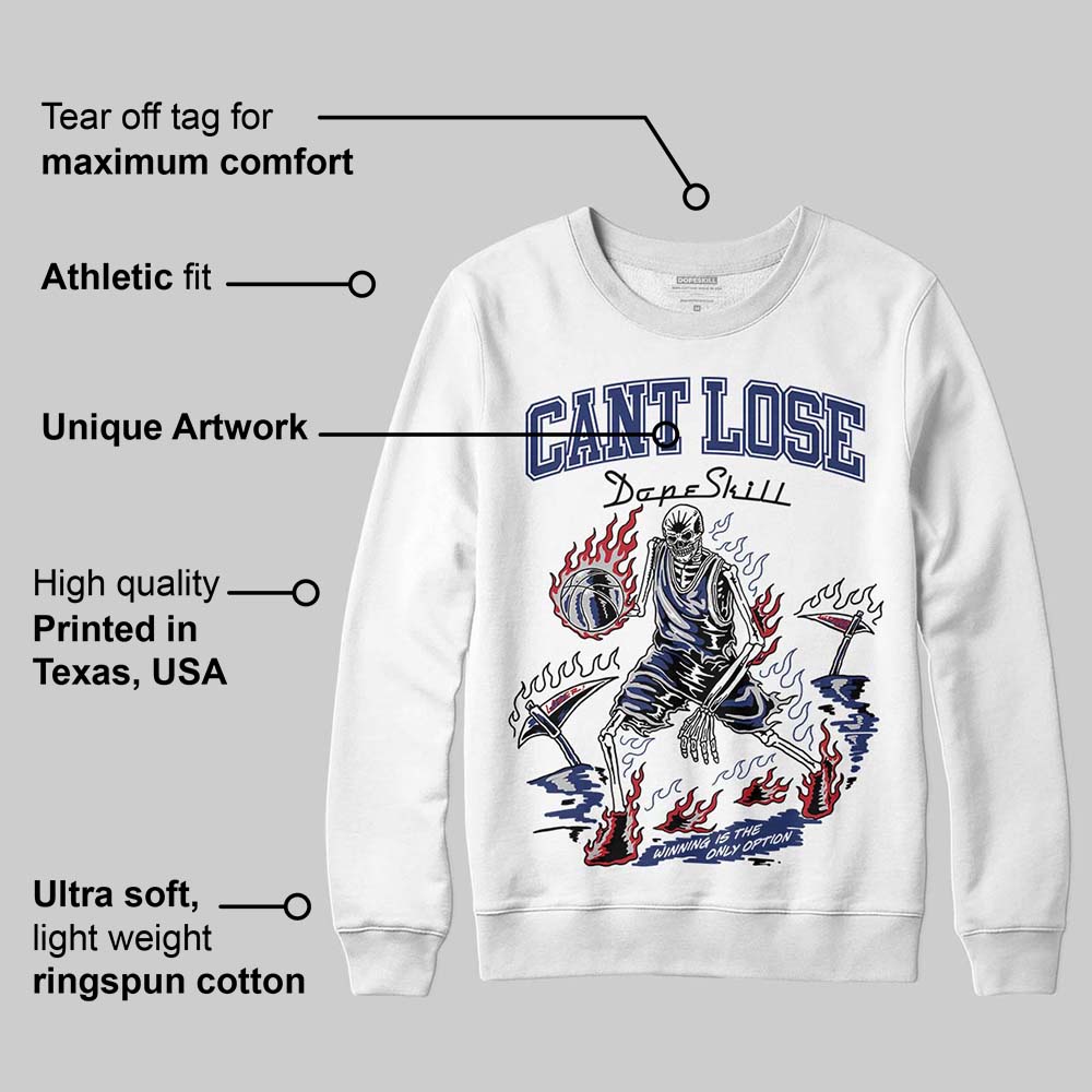 Rare Air Deep Royal Blue 1s superstreetwear Sweatshirt Cant Lose Graphic