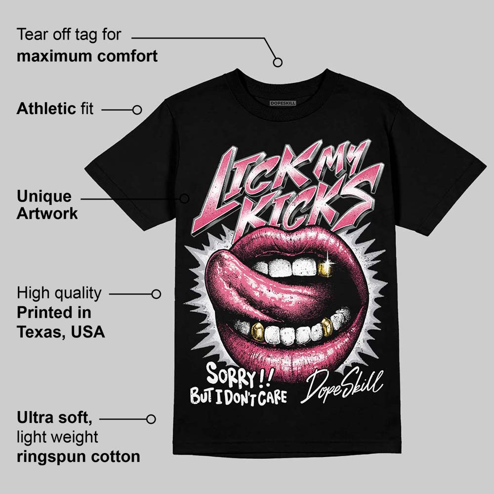 White Fluo Pink superstreetwear T-Shirt Lick My Kicks Graphic