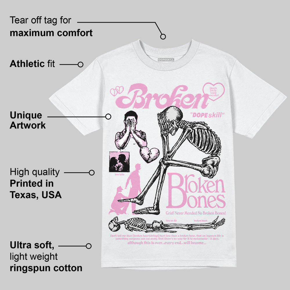 Orchid 4s superstreetwear T-Shirt Broken Bones Graphic