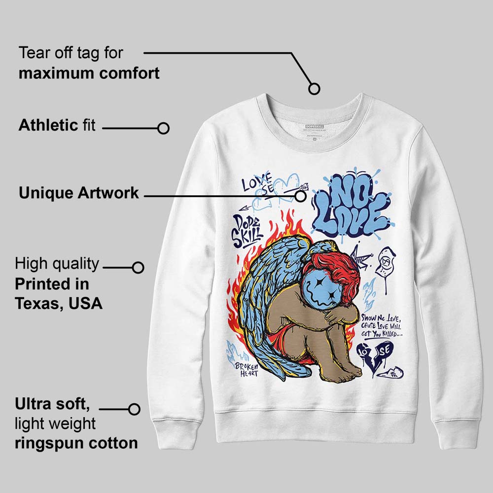 University Blue Collection superstreetwear Sweatshirt No Love Graphic