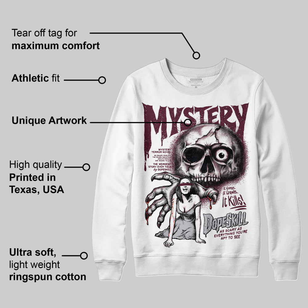 Burgundy 5s superstreetwear Sweatshirt Mystery Ghostly Grasp Graphic