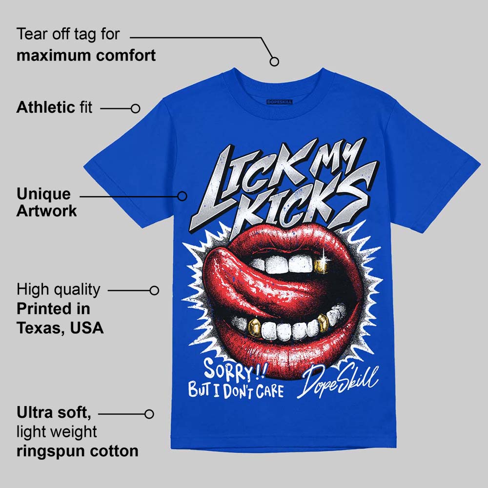 Blueberry 12s superstreetwear Royal T-shirt Lick My Kicks Graphic