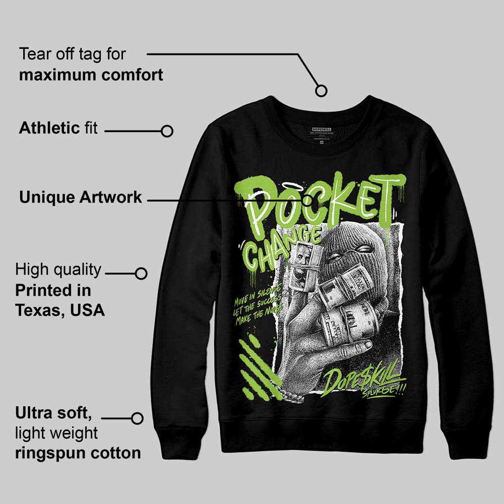 Neon Green Collection superstreetwear Sweatshirt Pocket Change Graphic