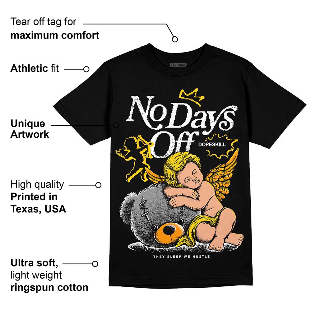 Yellow Ochre 6s superstreetwear T-Shirt New No Days Off Graphic