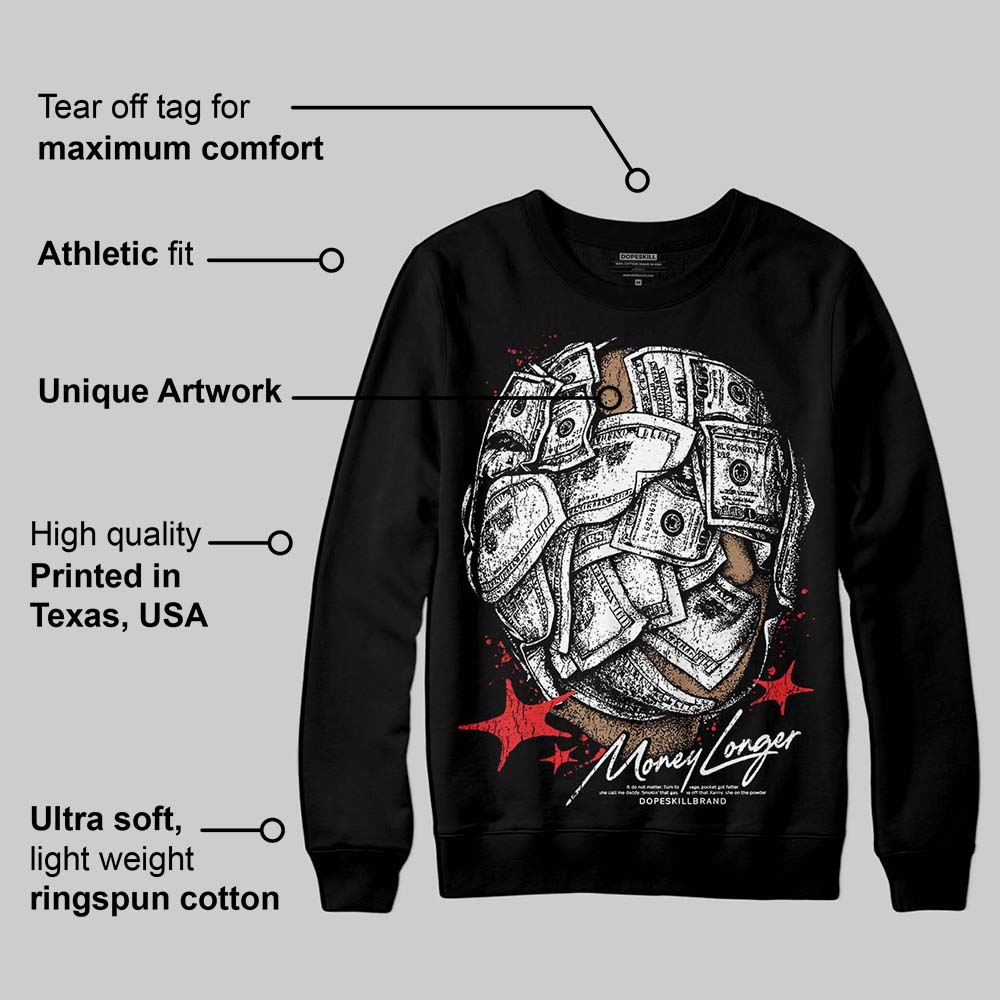 Black and White Collection superstreetwear Sweatshirt Money Longer Graphic