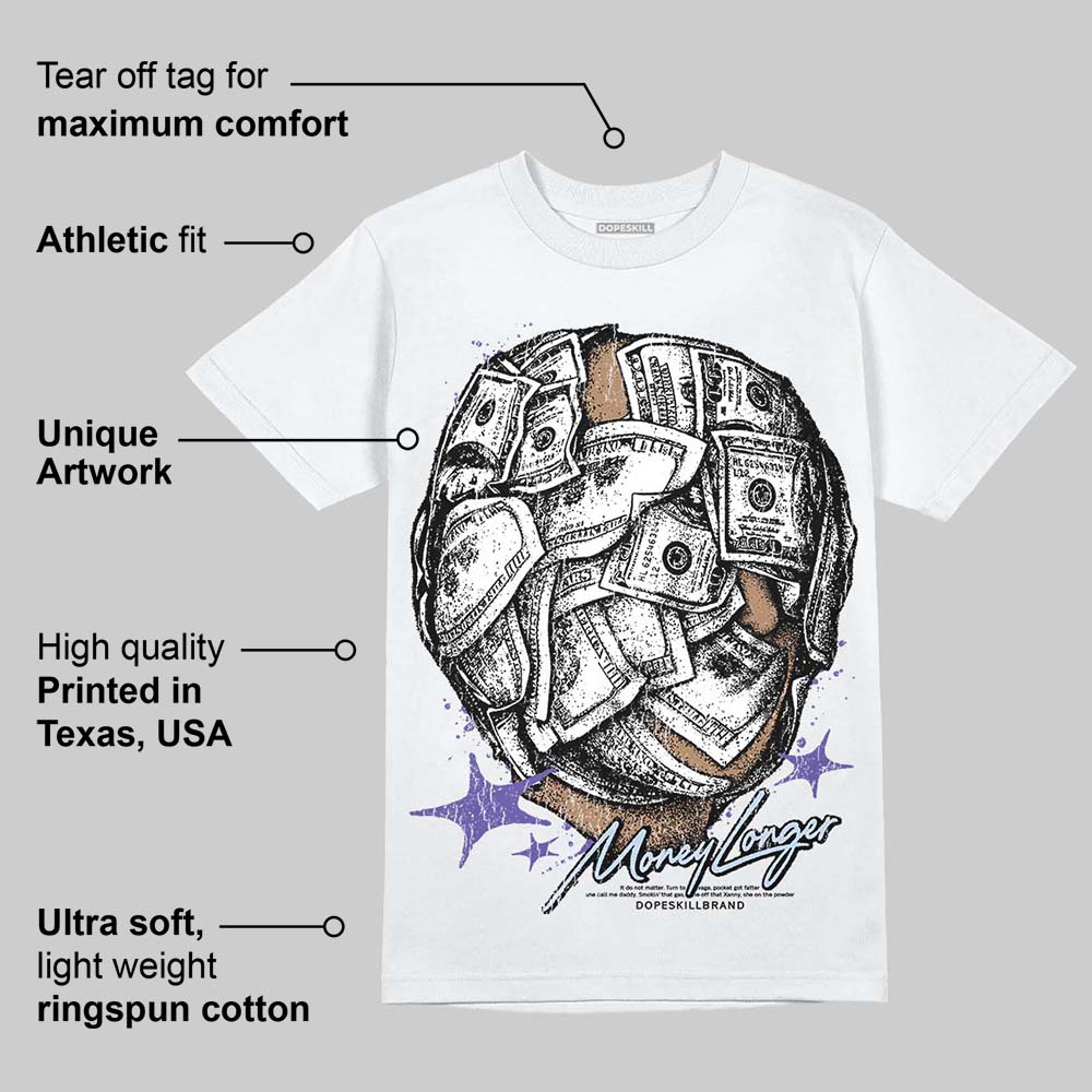 Grape 5s superstreetwear T-Shirt Money Longer Graphic
