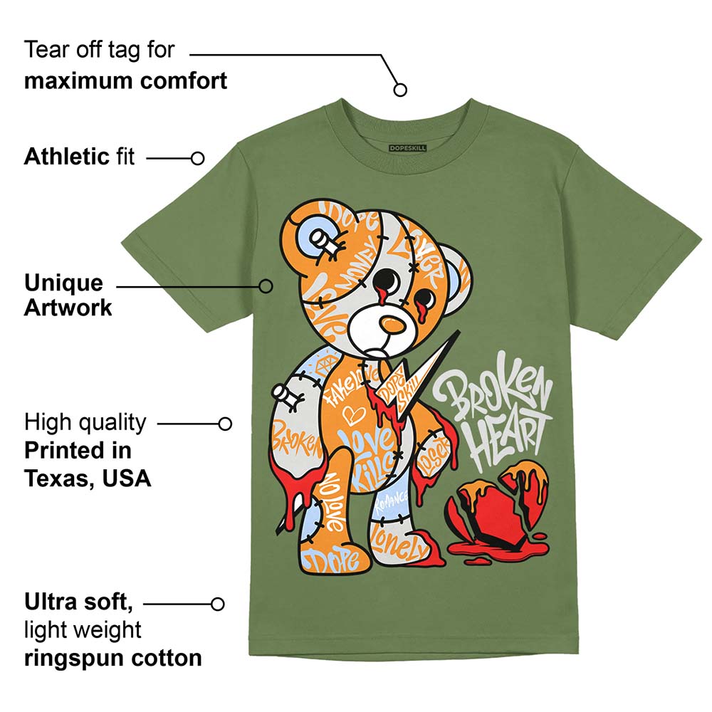 Olive 5s superstreetwear Olive T-shirt Broken Heart Graphic