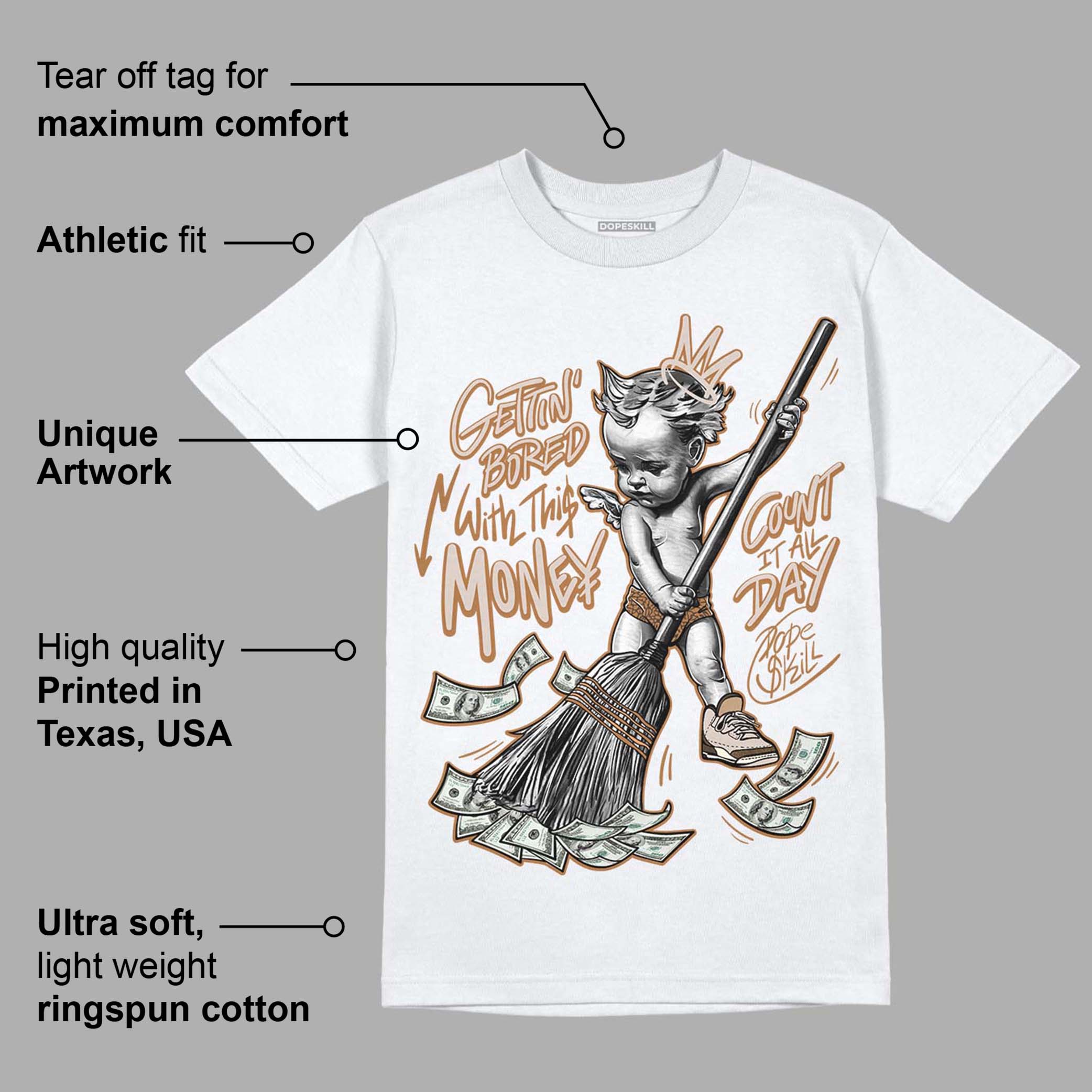 Palomino 3s superstreetwear T-Shirt Gettin Bored With This Money Graphic
