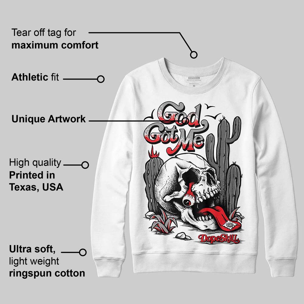 Grey Collection superstreetwear Sweatshirt God Got Me Graphic