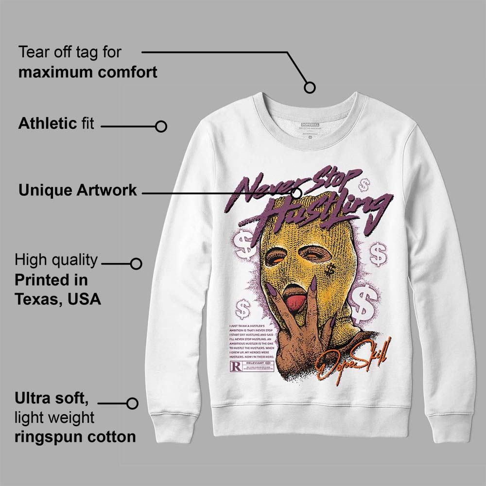 Brotherhood 1s High OG superstreetwear Sweatshirt Never Stop Hustling Graphic