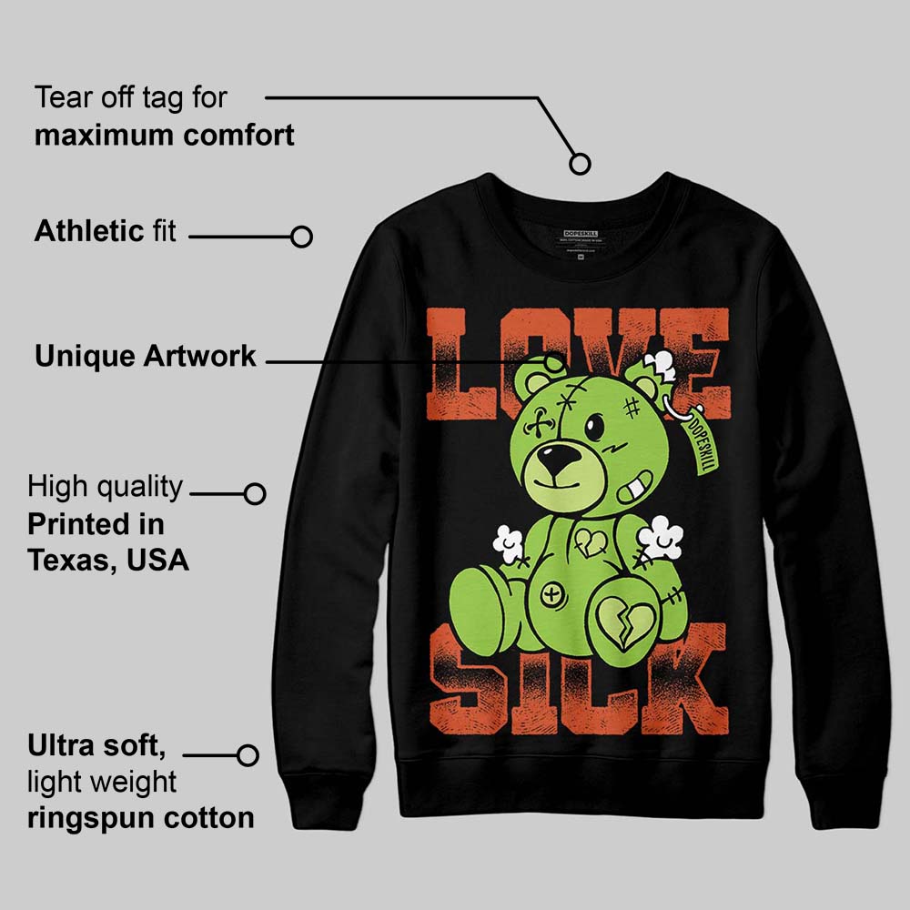 Neon Green Collection superstreetwear Sweatshirt Love Sick Graphic