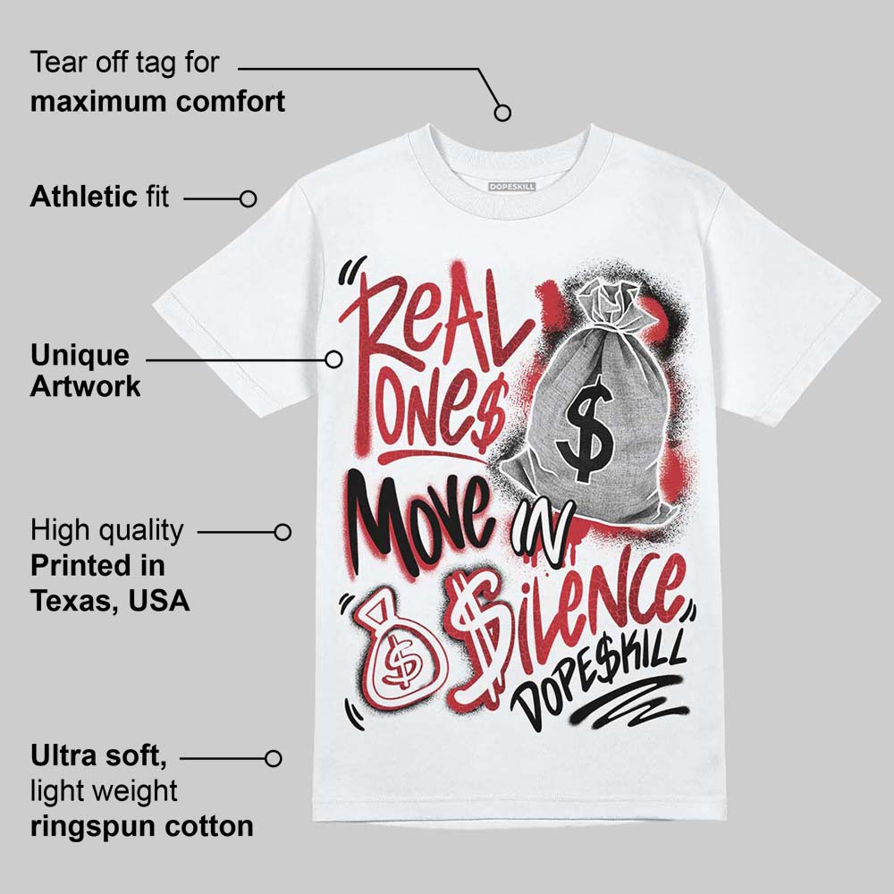 Ruby 1s superstreetwear T-Shirt Real Ones Move In Silence Graphic