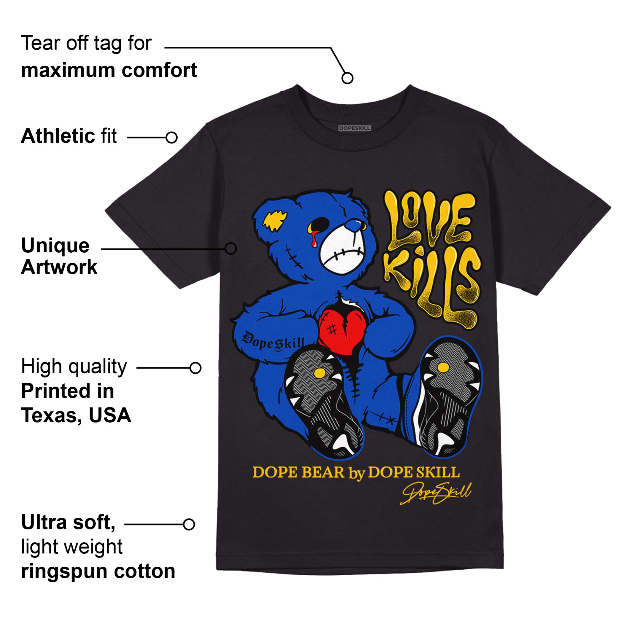 Laney 14s superstreetwear T-Shirt Love Kills Graphic