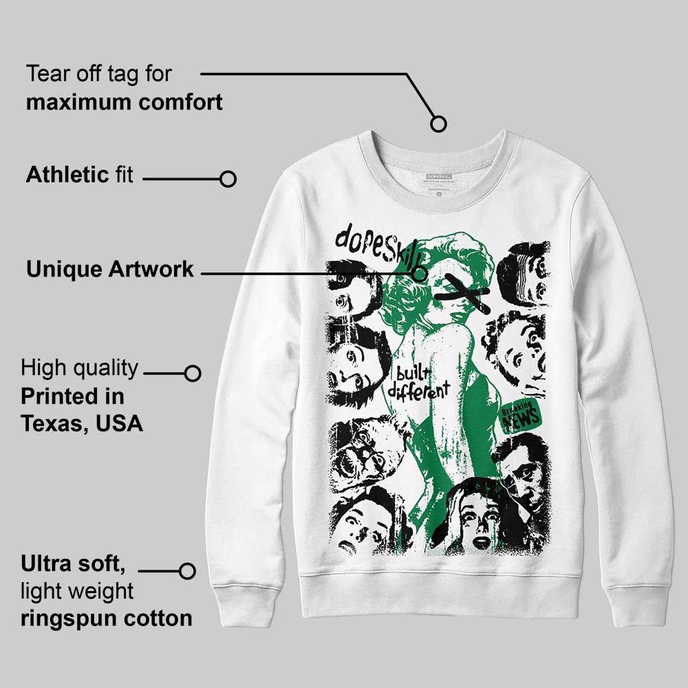 Green Collection superstreetwear Sweatshirt Built Different Graphic