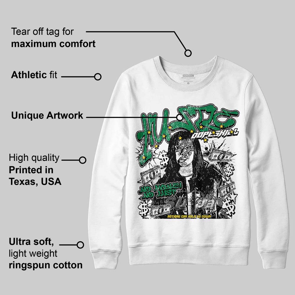 Green Collection superstreetwear Sweatshirt No Money No Lust Graphic