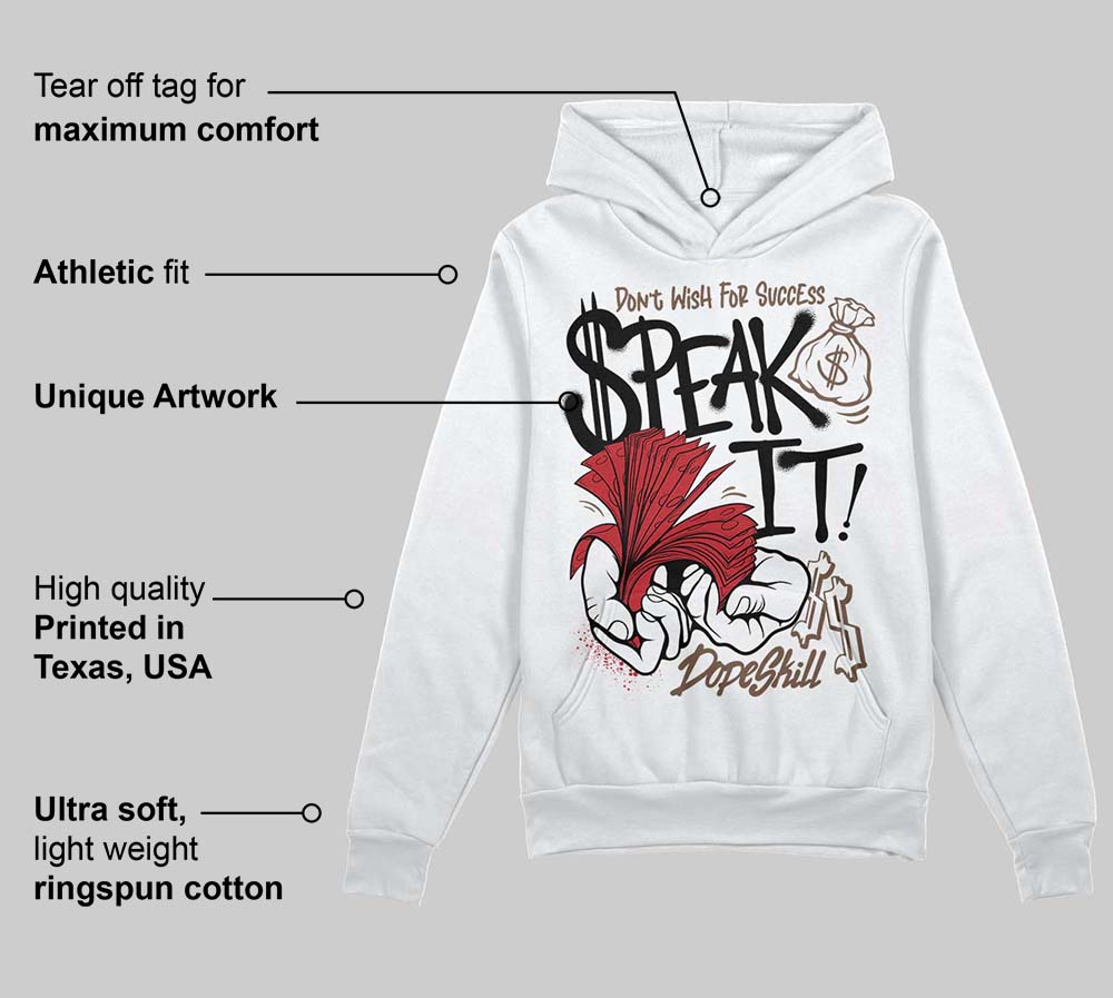 Olive 9s superstreetwear Hoodie Sweatshirt Speak It Graphic