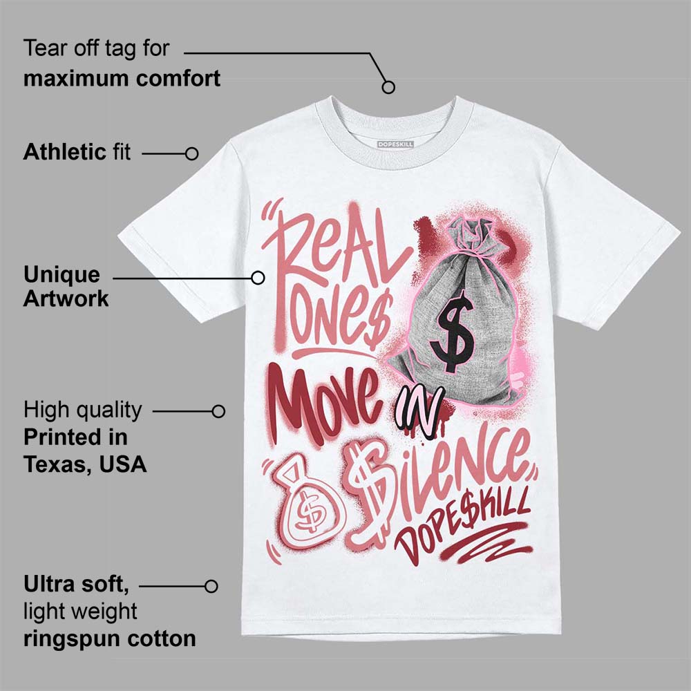 Valentine's Day Collection superstreetwear T-Shirt Real Ones Move In Silence Graphic
