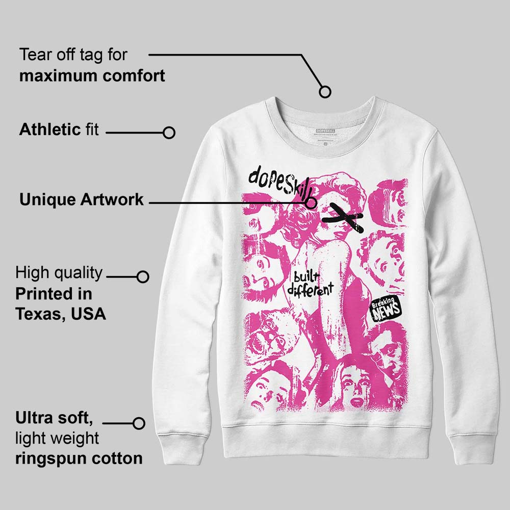 Pink Collection superstreetwear Sweatshirt Built Different Graphic