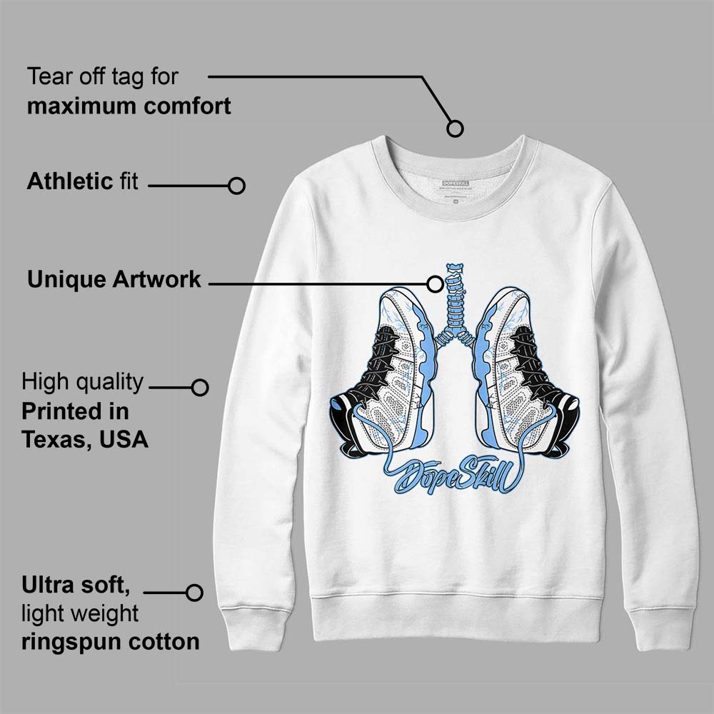 Powder Blue 9s superstreetwear Sweatshirt Breathe Graphic