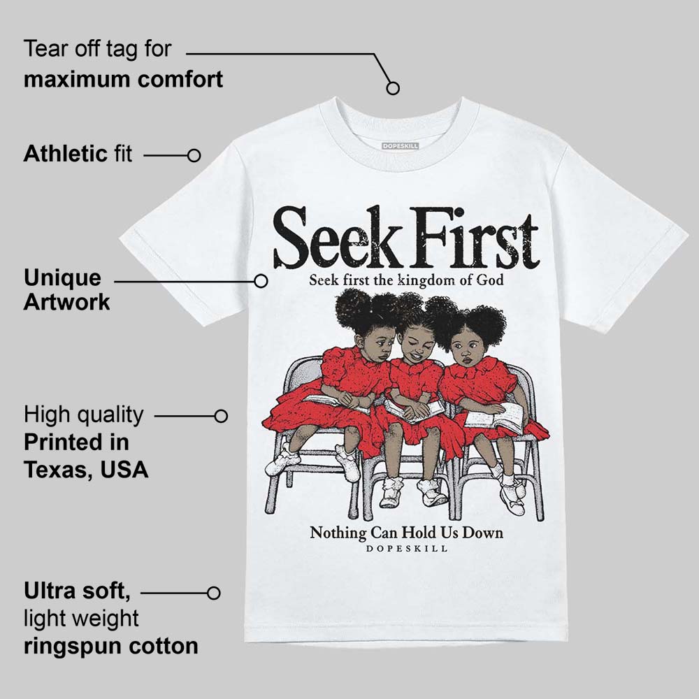 Red Cement 4S superstreetwear T-Shirt New Seek First Graphic