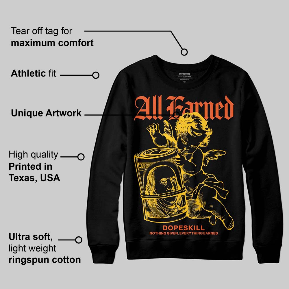 Yellow Collection superstreetwear Sweatshirt All Earned Graphic