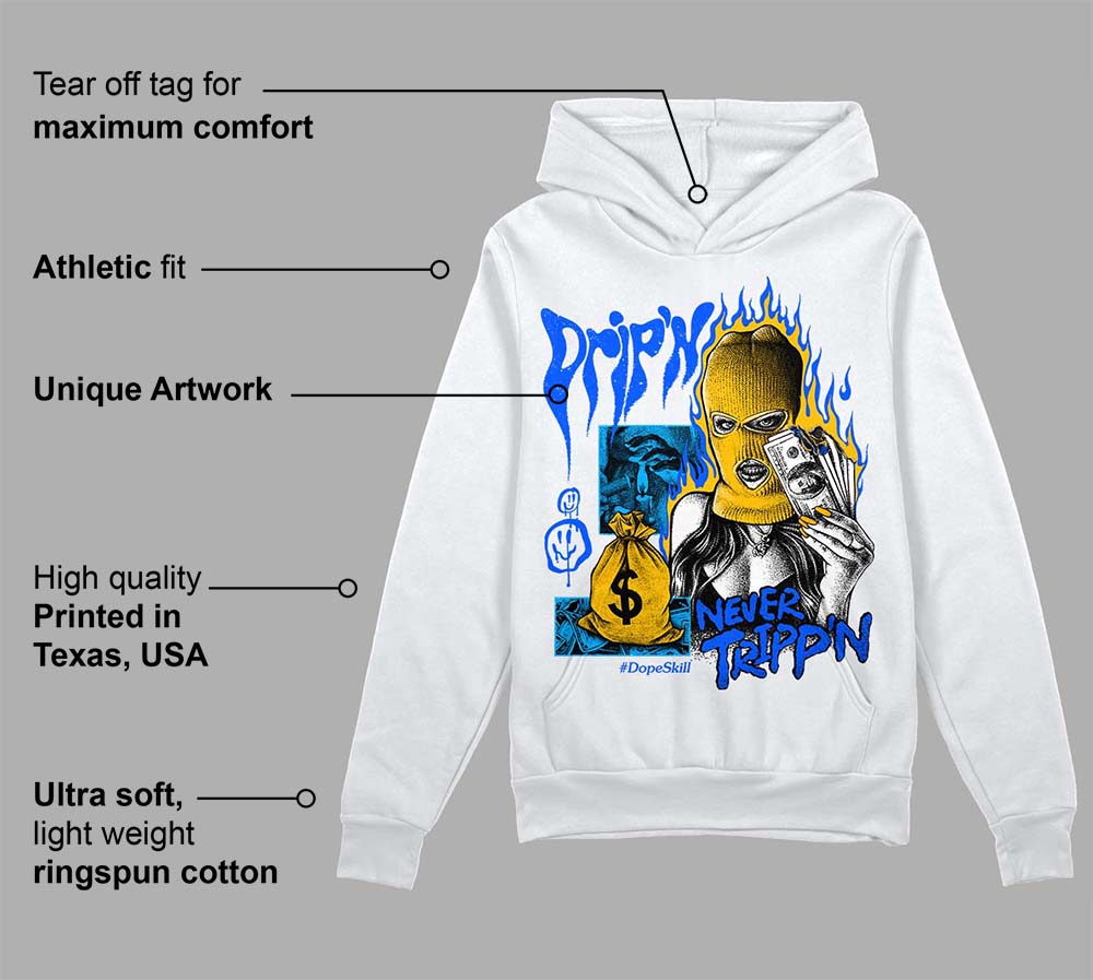 Royal Blue Collection superstreetwear Hoodie Sweatshirt Drip'n Never Tripp'n Graphic