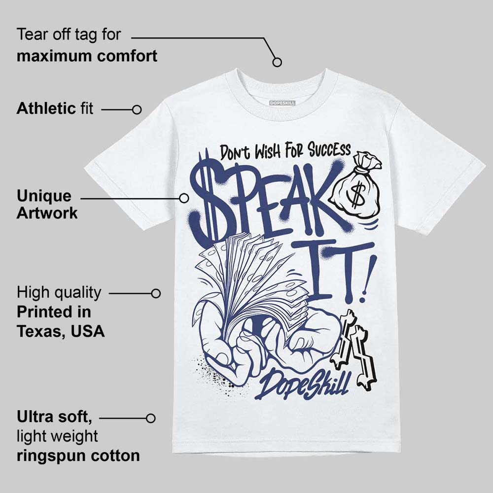Rare Air Deep Royal Blue 1s superstreetwear T-Shirt Speak It Graphic