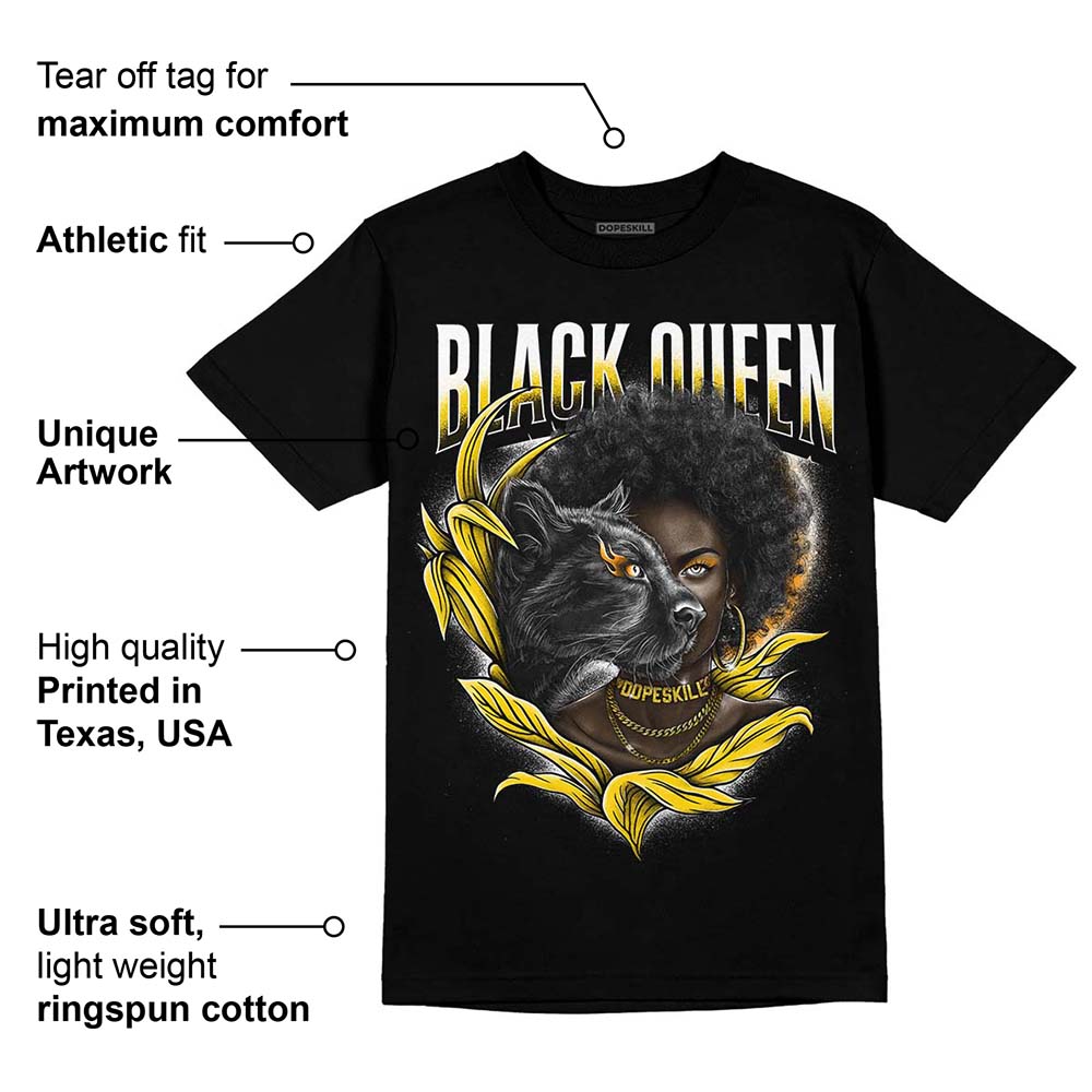 Yellow Ochre 6s superstreetwear T-Shirt New Black Queen Graphic