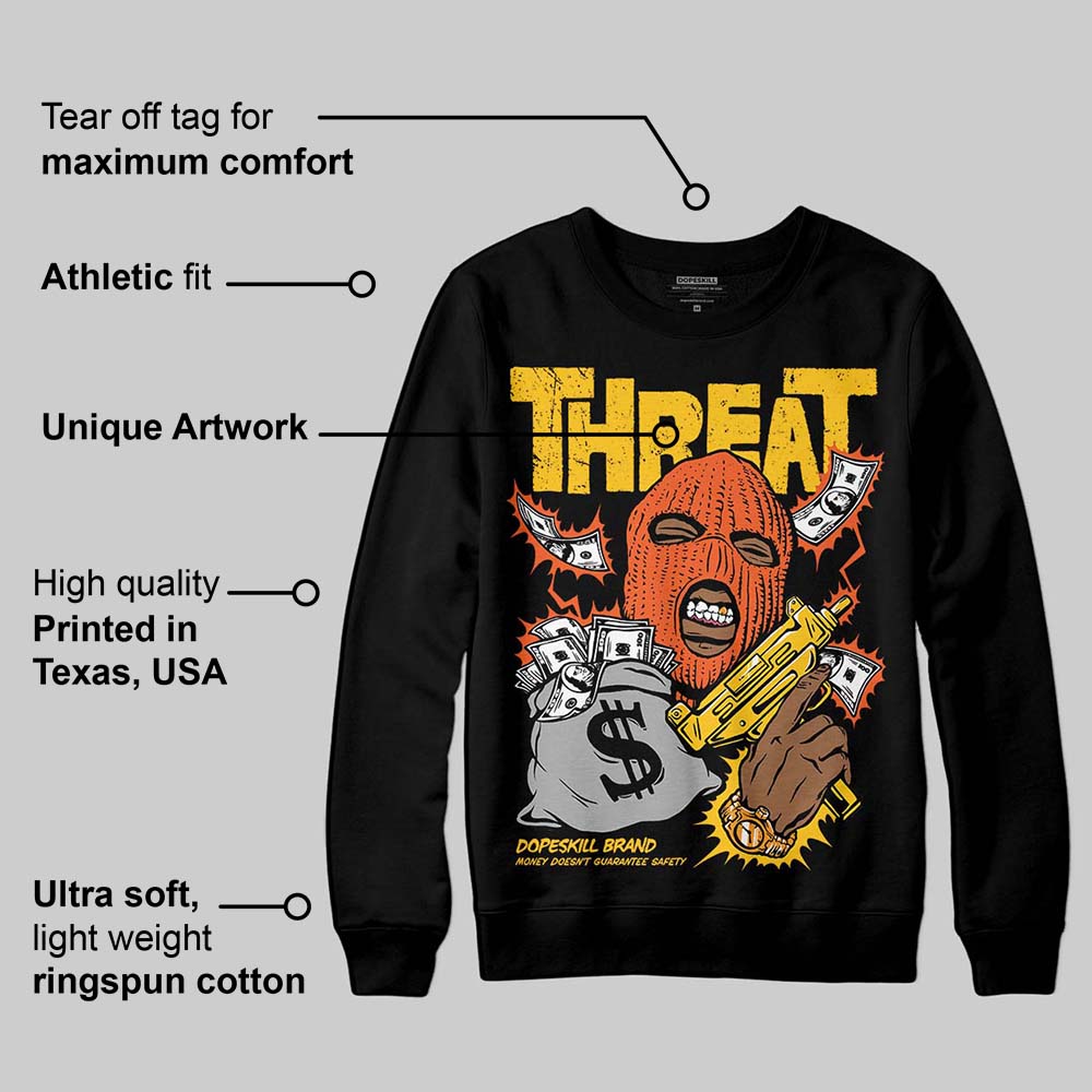 Yellow Collection superstreetwear Sweatshirt Under Threat Graphic