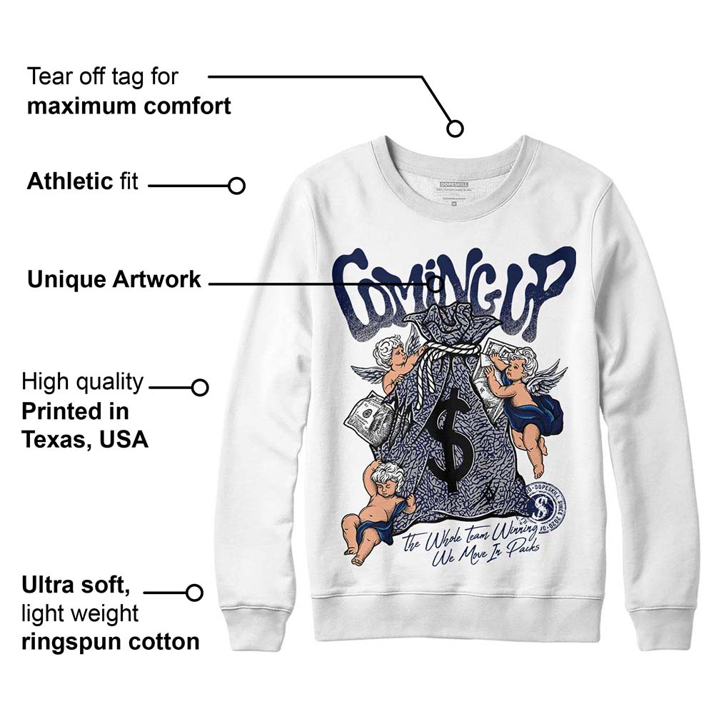 AJ Spizike White Obsidian superstreetwear Sweatshirt Money Bag Coming Up Graphic