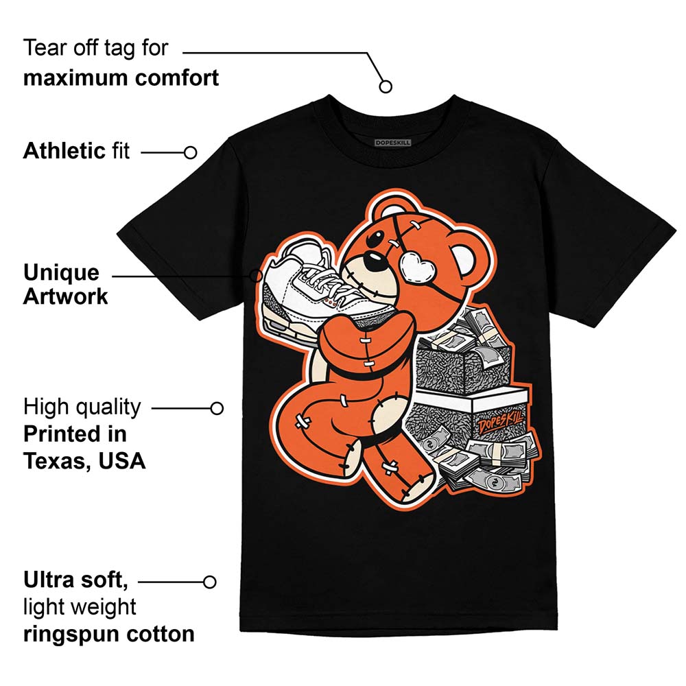 Georgia Peach 3s superstreetwear T-Shirt Bear Steals Sneaker Graphic