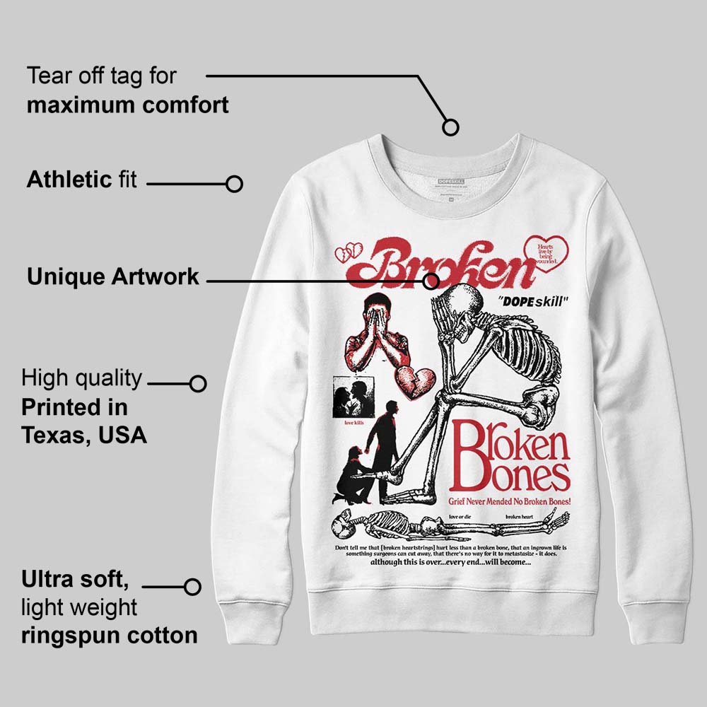 Ruby 1s superstreetwear Sweatshirt Broken Bones Graphic
